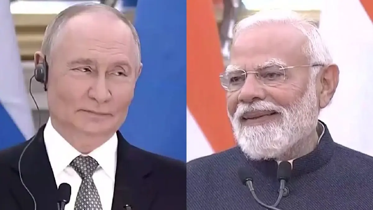 Putin Smiles As PM Modi Greets Delegates in Russian Language