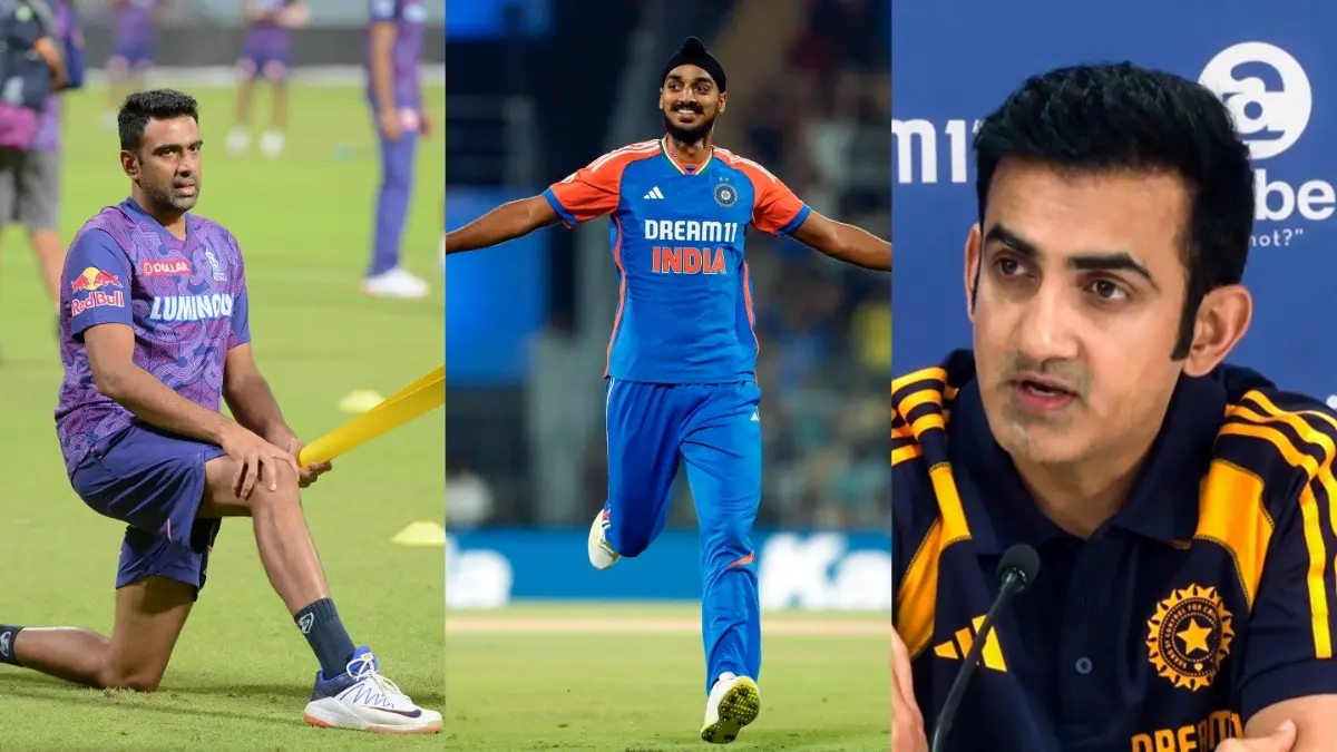 R Ashwin, Arshdeep Singh, and Gautam Gambhir