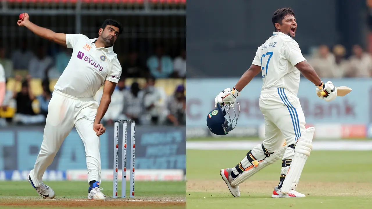 R Ashwin, Sarfaraz Khan