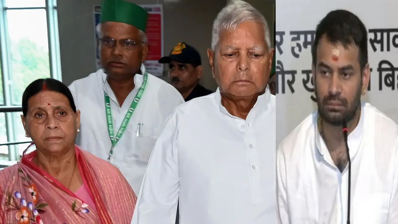 Rabri Devi- Lalu Yadav- Tej Pratap Yadav
