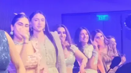 Radhika Ambani's Dance Moves Steal The Spotlight At Best Friend's Sangeet Ceremony; Grooves To 'Anarkali Disco Chali' Radhika Ambani.