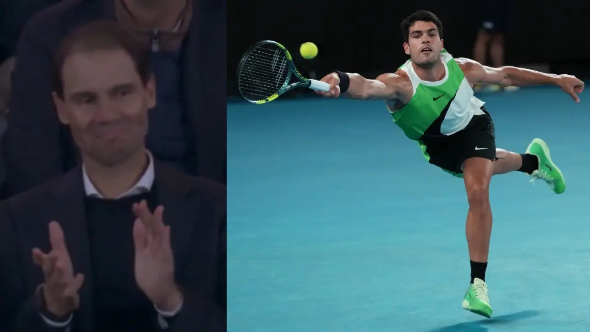 WATCH | Rafael Nadal In Awe Of Carlos Alcaraz's Tactical Excellence In Australian Open Final Against Novak Djokovic Rafael Nadal and Carlos Alcaraz