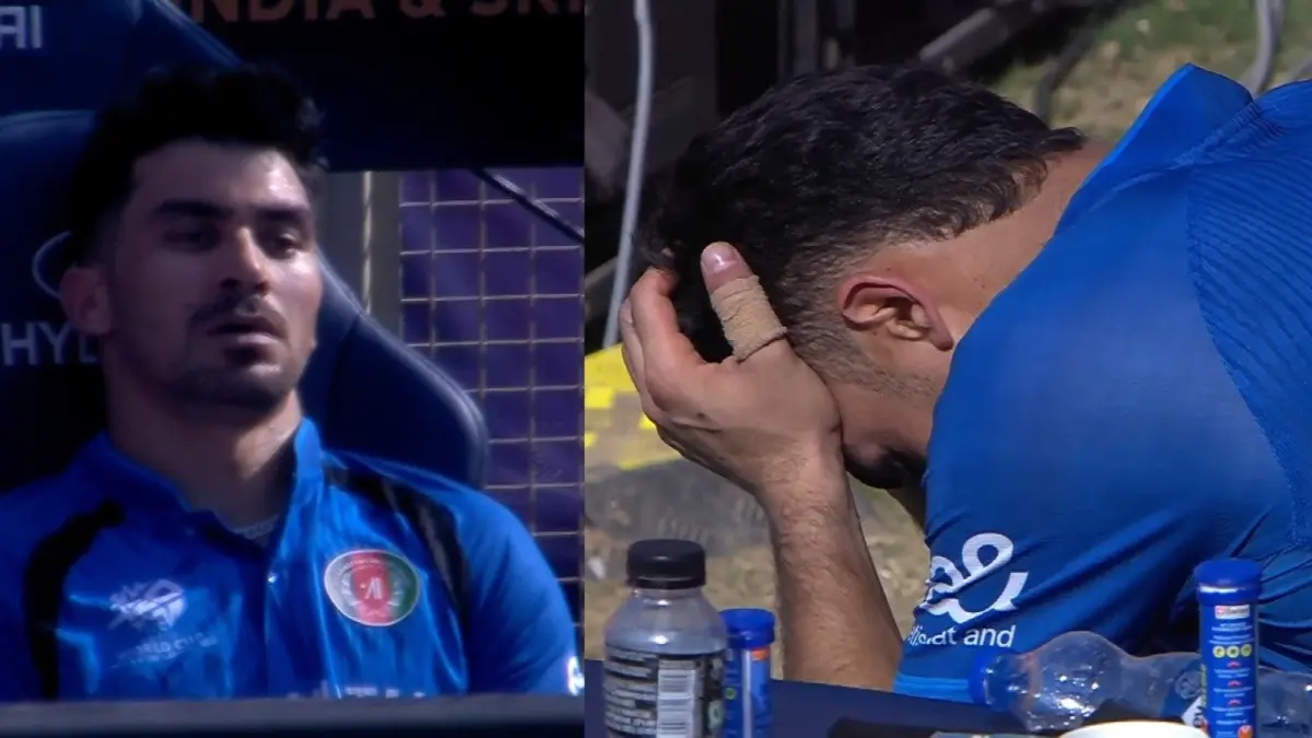 A Distraught Rahmanullah Gurbaz In Tears After Afghanistan's Heartbreaking Super-Over Defeat To South Africa In T20 World Cup 2026 Rahmanullah Gurbaz in tears