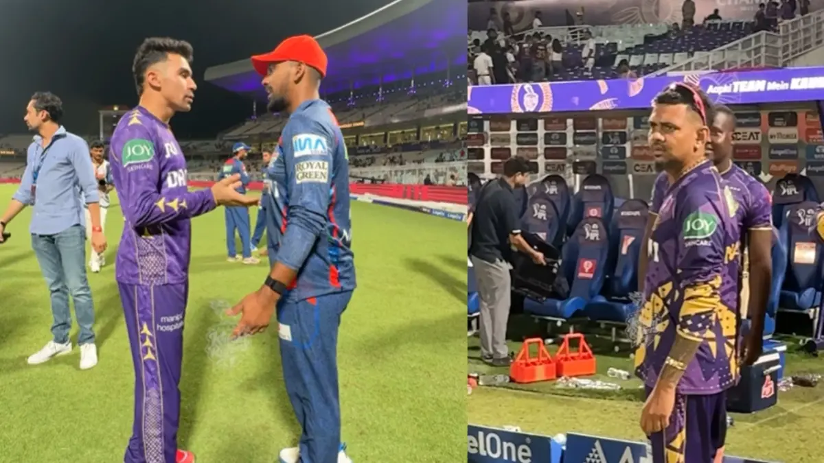 IPL 2025: Nicholas Pooran Turns Down Rahmanullah Gurbaz's Request Of Borrowing A Bat, Blames Sunil Narine Later | WATCH Rahmanullah Gurbaz, Nicholas Pooran and Sunil Narine