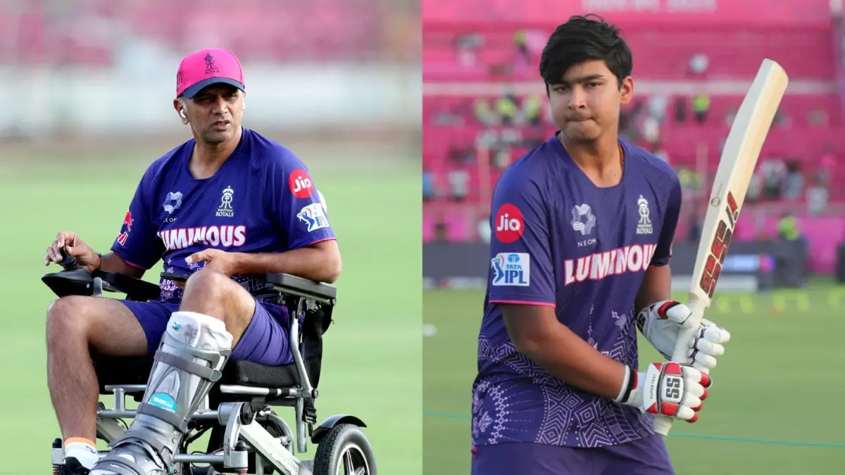 Rahul Dravid and Vaibhav Suryavanshi