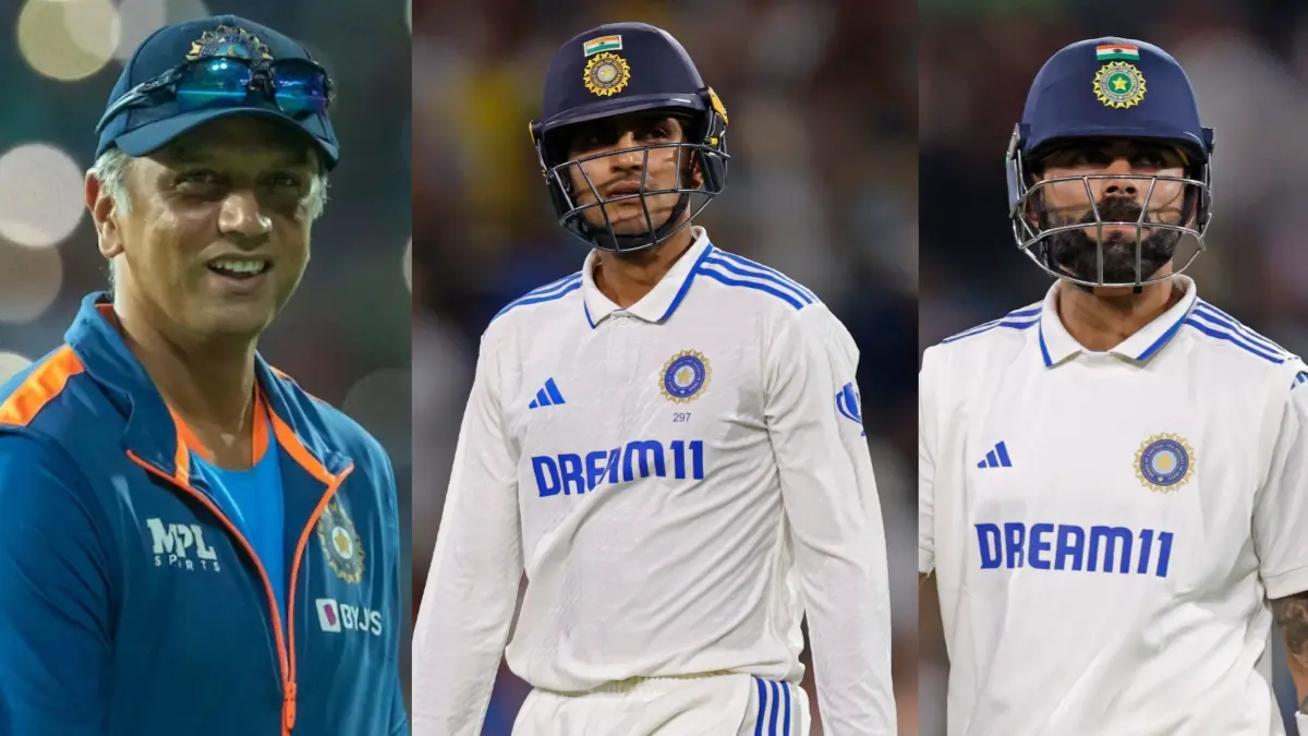 Rahul Dravid, Shubman Gill and Virat Kohli