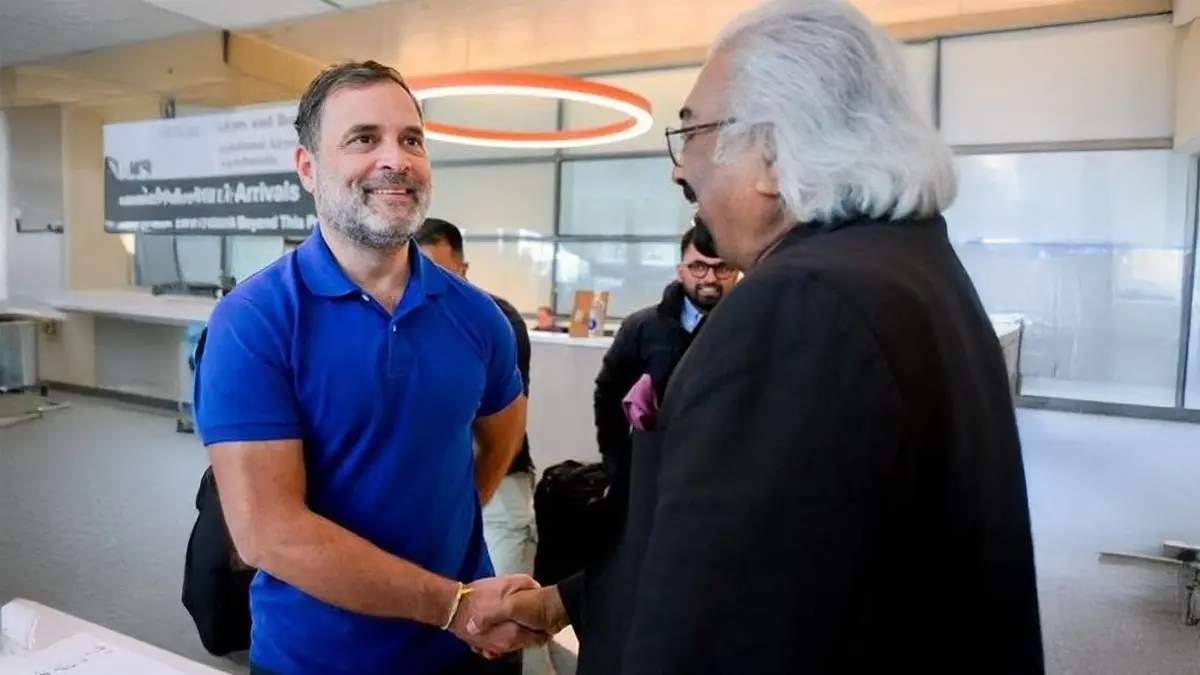Rahul Gandhi and Sam Pitroda