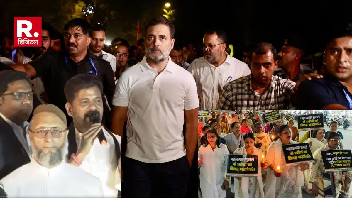 Rahul Gandhi joined the candle march