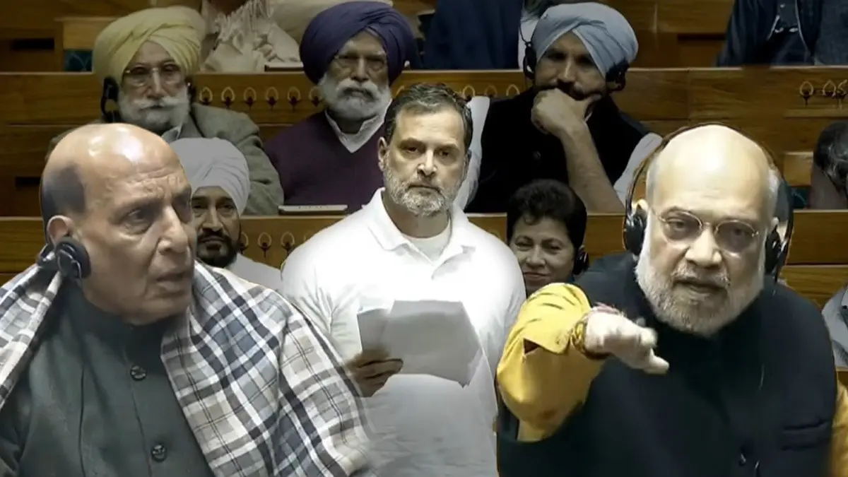 Parliament Face-Off: Rahul Gandhi Gets Scorched By Amit Shah, Rajnath Singh After LoP Cites Unpublished Book Rahul Gandhi row
