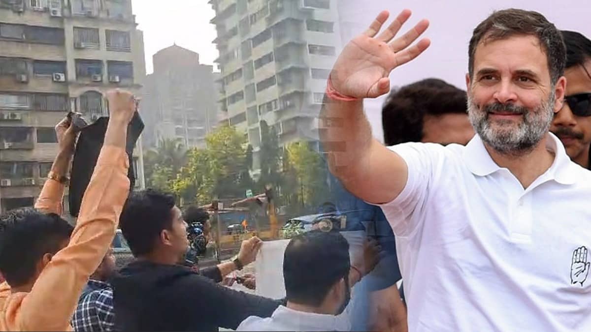 Rahul Gandhi Shown Black Flags On Way From Mumbai To Bhiwandi Ahead Of Court Appearance, Security On High Alert