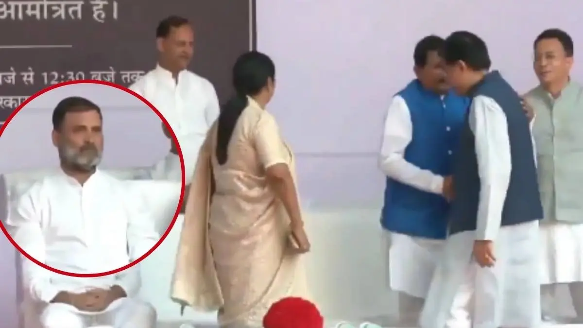 Rahul Gandhi Snubs Piyush Goyal at Ambedkar Jayanti Event, Netizens Ask 'Is He Angry or Just Lost?'