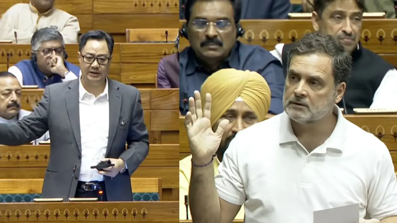 'आपने भारत को सेल कर दिया...', लोकसभा में राहुल के बयान पर किरेन रिजिजू का पलटवार, कहा-आरोप बेबुनियाद, आजतक कोई पैदा नहीं हुआ जो देश बेच सके Rahul Gandhi vs Kiren Rijiju
