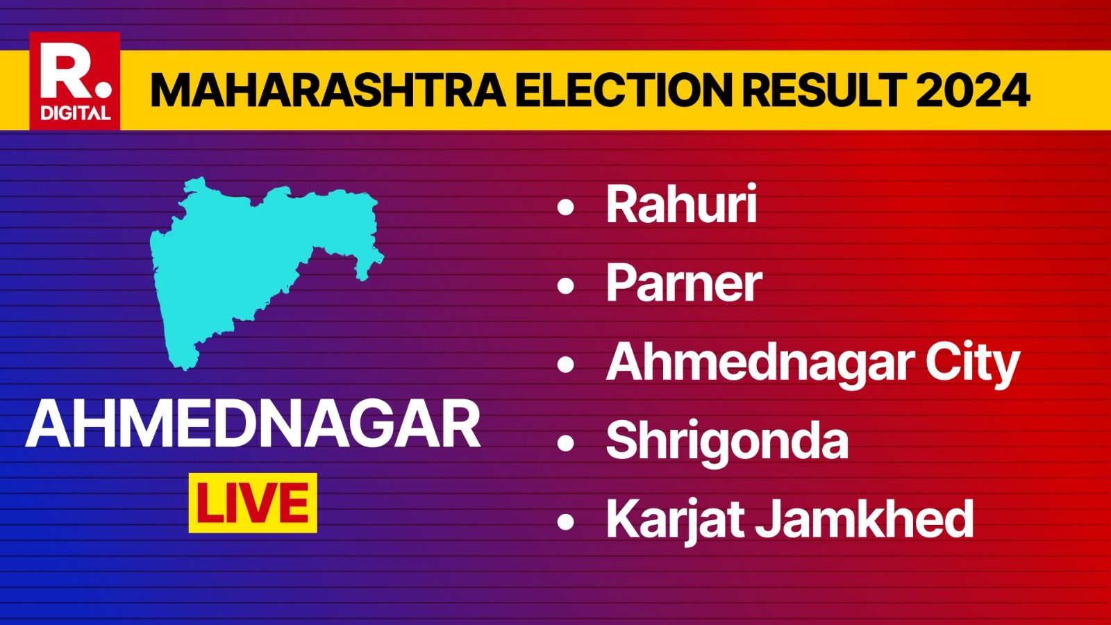 Rahuri, Parner, Ahmednagar City, Shrigonda, and Karjat Jamkhed 2024