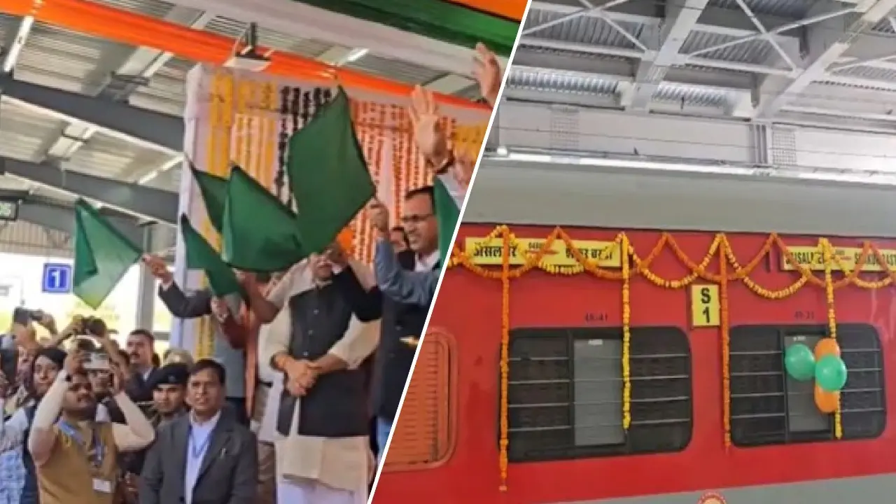 Railway Minister Ashwini Vaishnav flagged off the Swarna Nagari Express