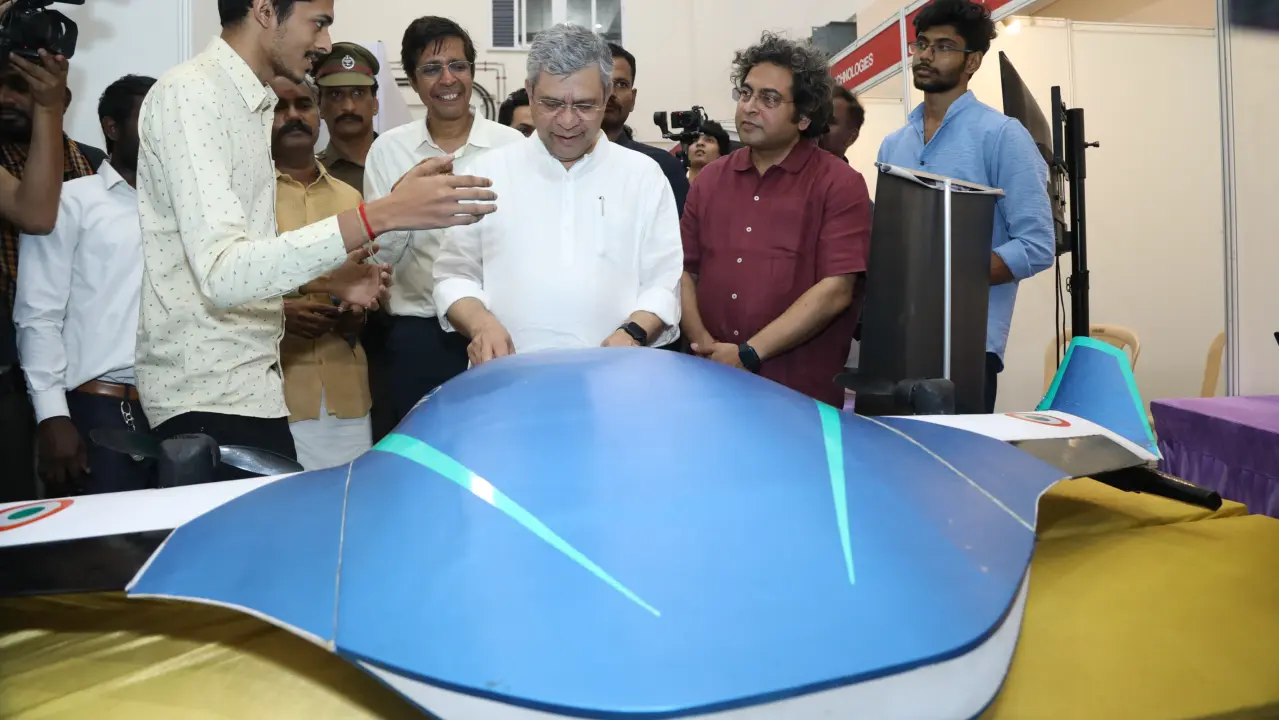 Railway Minister Ashwini Vaishnaw visits Hyperloop testing facility in IIT Madras