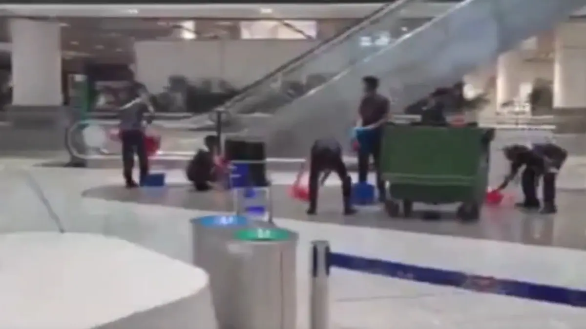 Water Enters Indira Gandhi International Airport in Delhi; 12 Flights Diverted, Traffic Jams Due to Waterlogging After Heavy Rain Lashes Delhi-NCR Rain Water Enters Delhi's IGI Airport