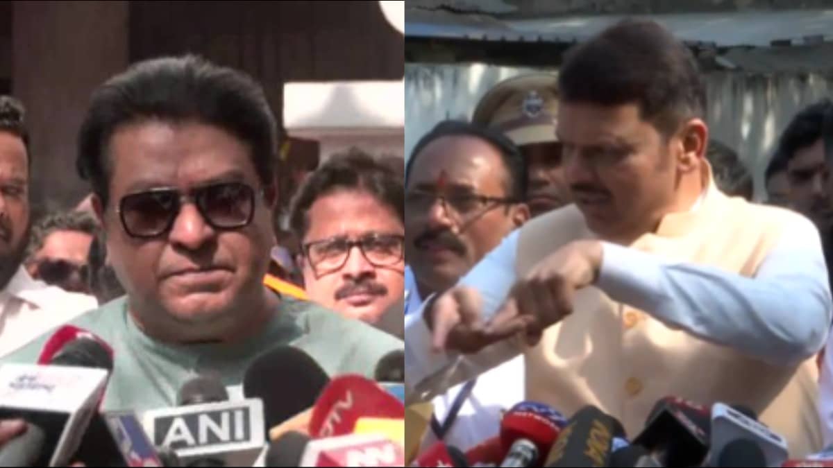 BMC Polls: 'Ink Wiped Off With Sanitizer,' Claims Raj Thackeray; Fadnavis Gives Live Demo | Watch