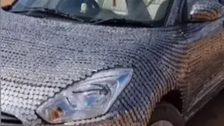 WATCH: Rajasthan Man Covers His Car with Coins, Internet Calls It ‘Paise Waali Gaadi' Rajasthan Man Adorns His Car With Coins, Internet Calls It ‘Paise Waali Gaadi’