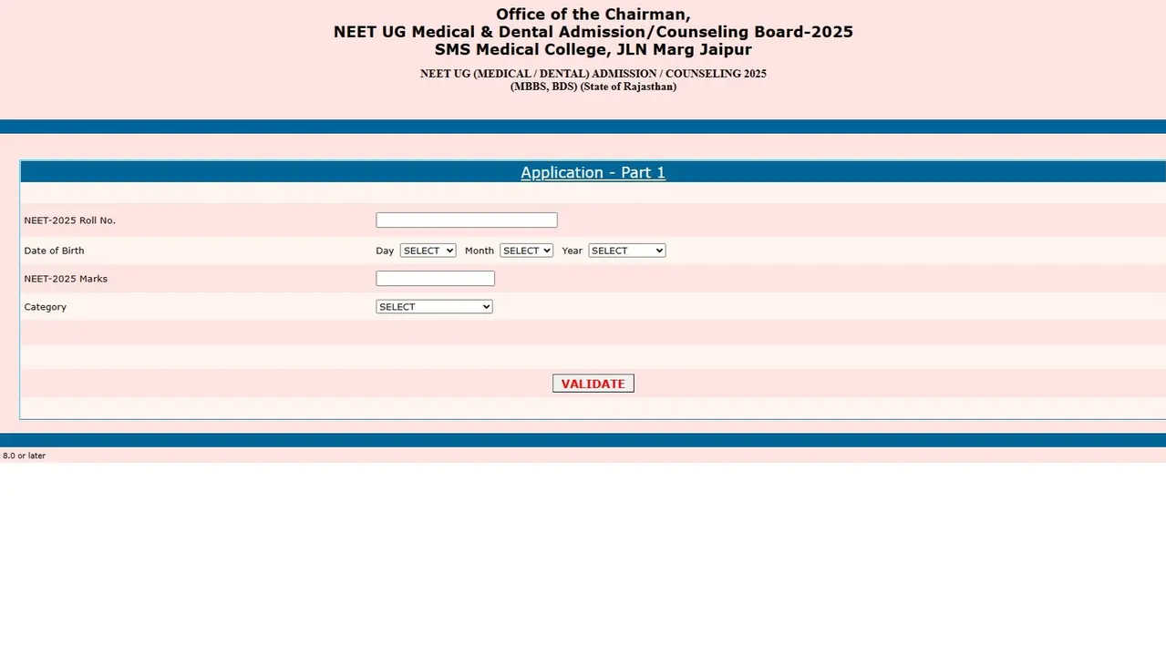 Rajasthan NEET UG Counselling 2025 Round 2 Registration Begins at rajugneet2025.in, Apply Now Rajasthan NEET UG Counselling 2025 Round 2 Registration Begins