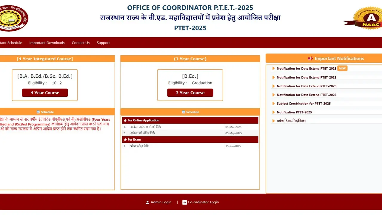 Rajasthan PTET 2025 Round 2 Allotment Out: Check Your College Seat Here