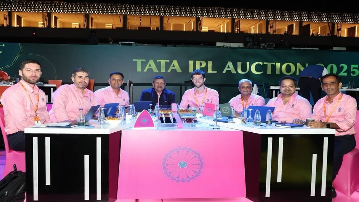 Rajasthan Royals CEO Jake Lush McCrum at the IPL 2025 auction