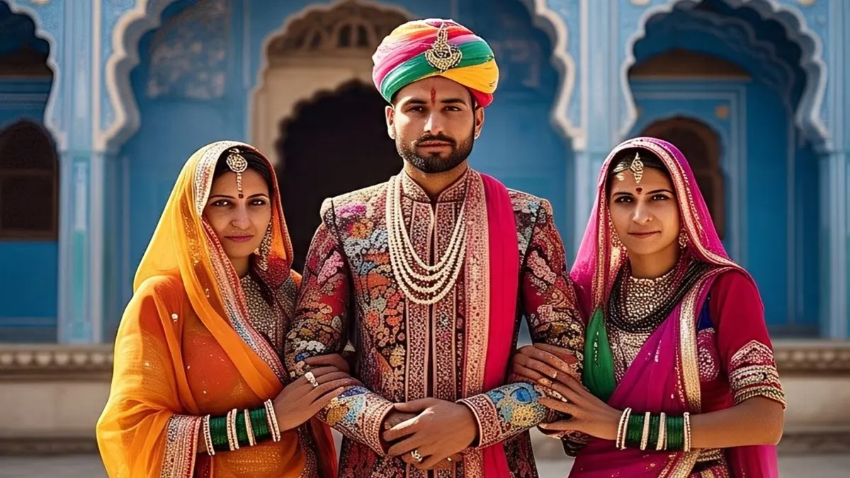 Rajasthan-two-wives-village