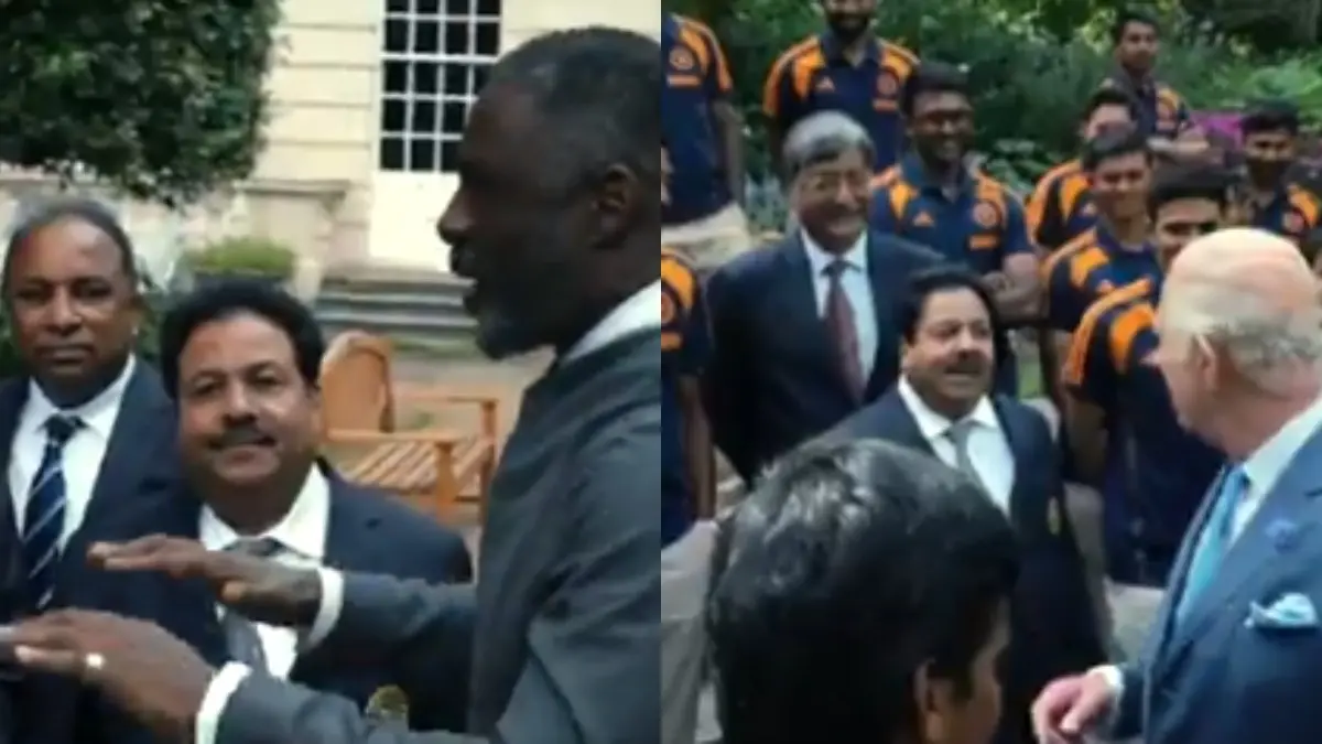 Rajeev Shukla, Team India at King Charles' London Home