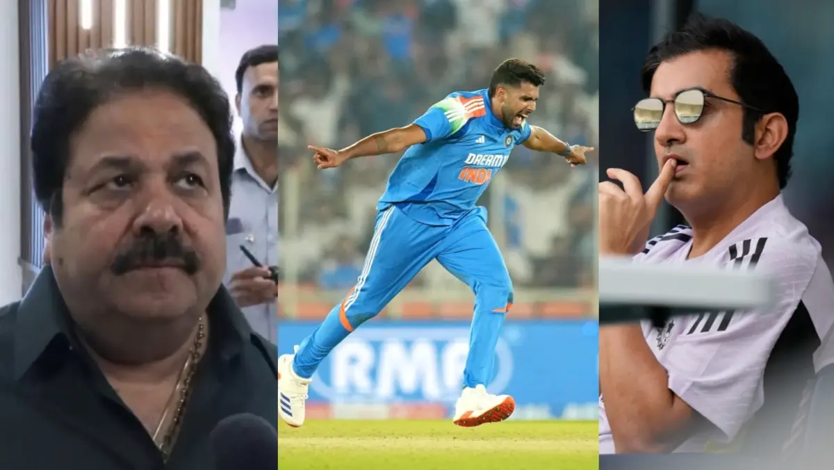 Rajev Shukla, Harshit Rana and Gautam Gambhir