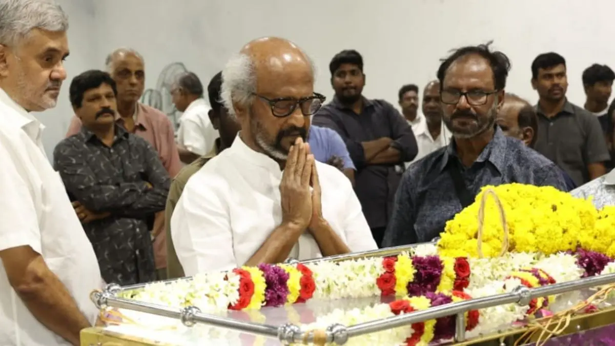 Rajinikanth pays tribute to Producer M Saravanan