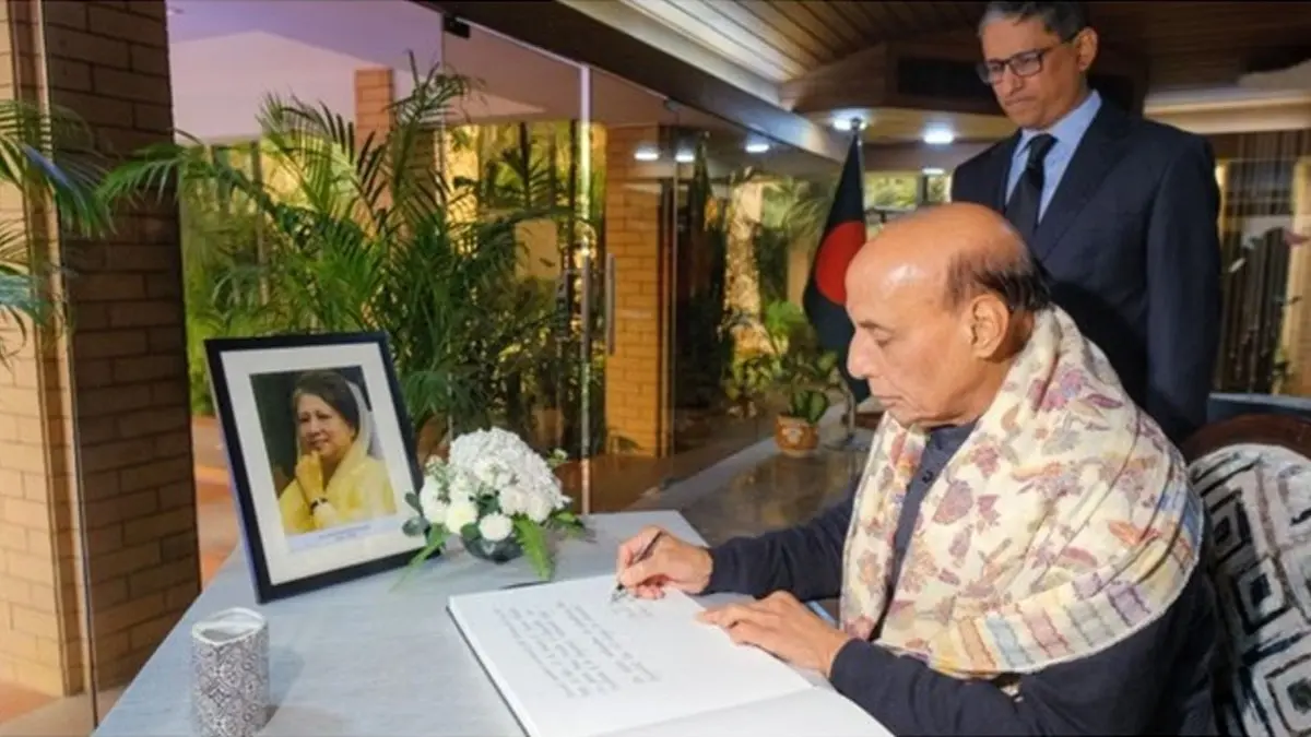 Rajnath singh paid tribute Khaleda Zia