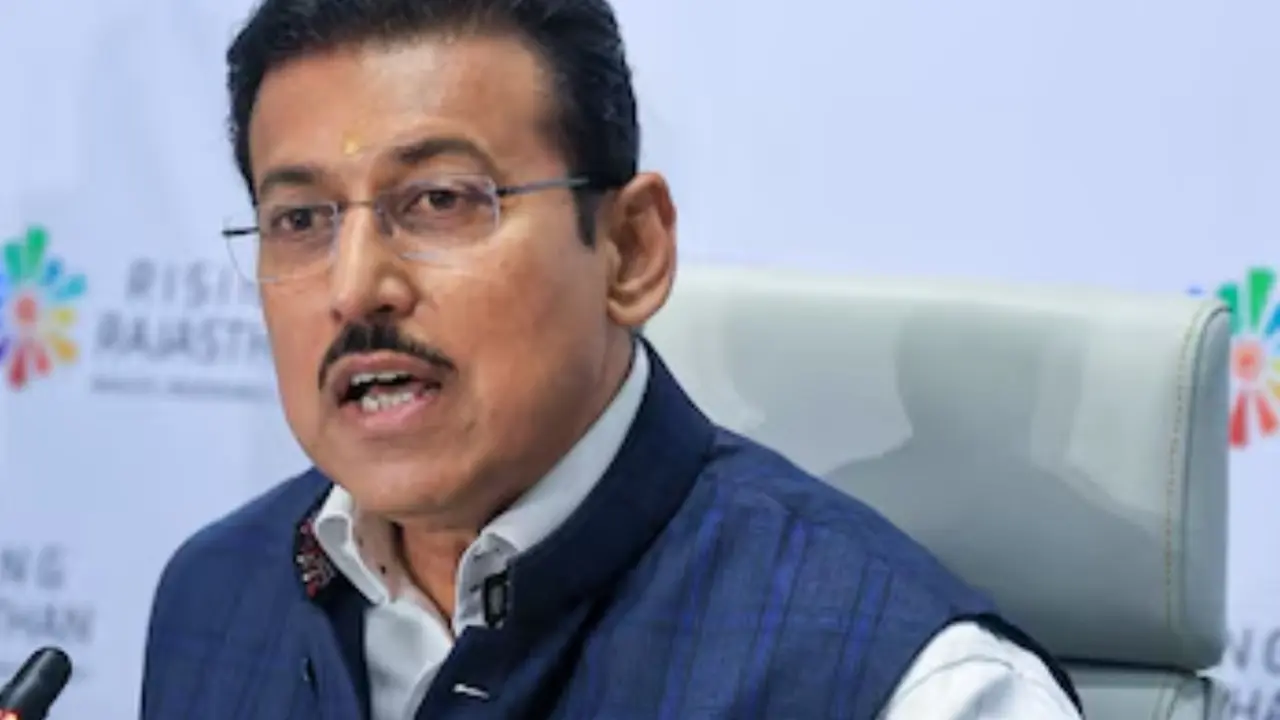 Rajasthan: राजस्थान उद्योग मंत्री राज्यवर्धन सिंह राठौड़ ने राज्य में रक्षा 'हब' बनाने पर दिया जोर Rajyavardhan Singh Rathore