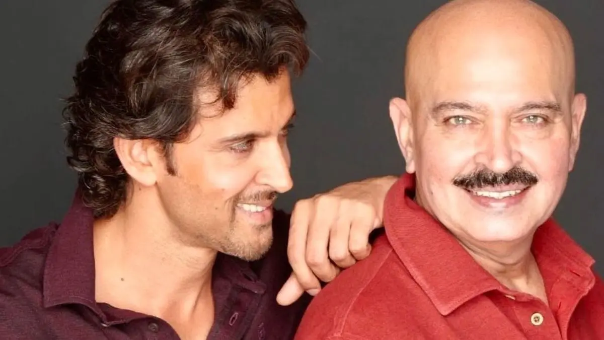 Rakesh Roshan with son Hrithik Roshan.