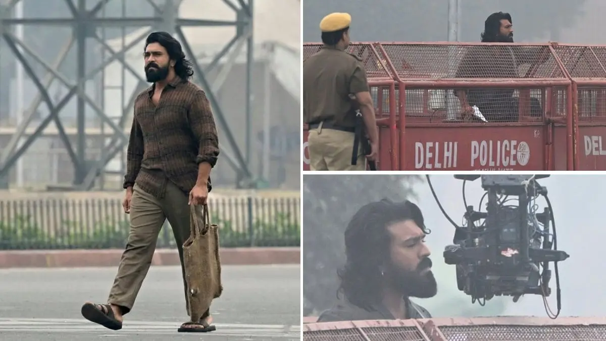 Ram Charan shooting in Delhi