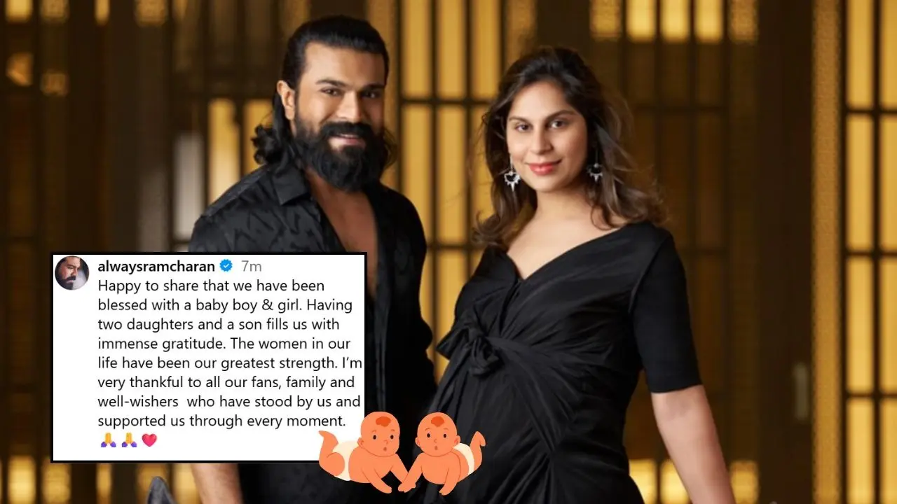 Ram Charan-Upasana Share Unseen Photo From Maternity Shoot In First Post After Welcoming Twins Ram Charan-Upasana Share Unseen Photo From Maternity Shoot In First Post After Welcoming Twins