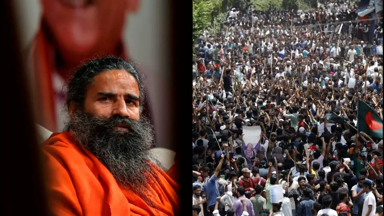 Ramdev Condemns Targeted Attacks On Hindu Establishments In Bangladesh Ramdev condemns targeted attacks on Hindu establishments in Bangladesh