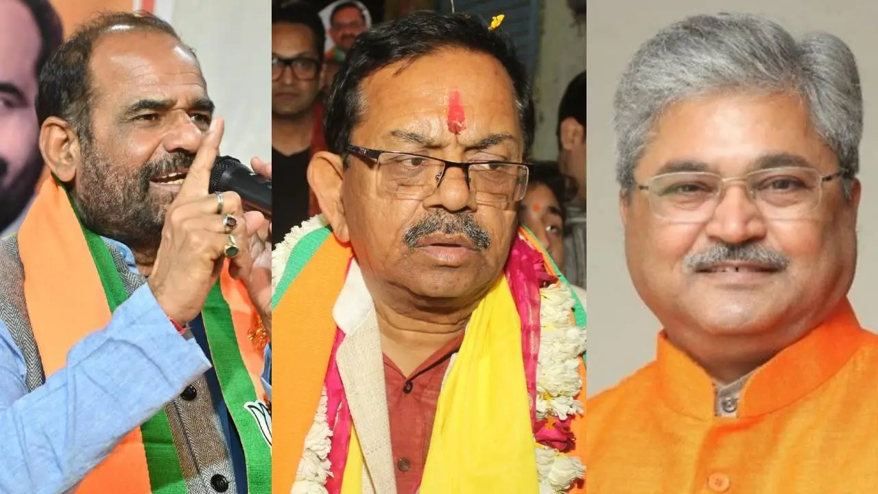 Ramesh Bidhuri, Dushyant Gautam and Satish Jain