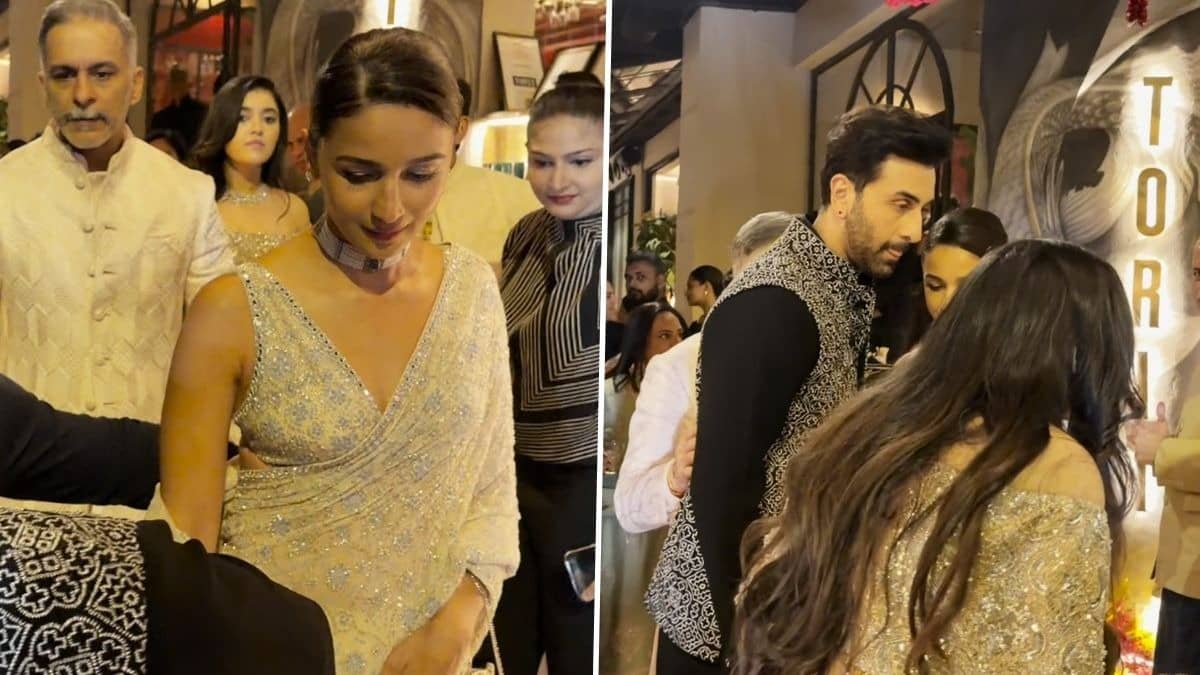 Ranbir Kapoor-Alia Bhatt Serve Couple Goals In Stylish Ethnic Outfits | Photos