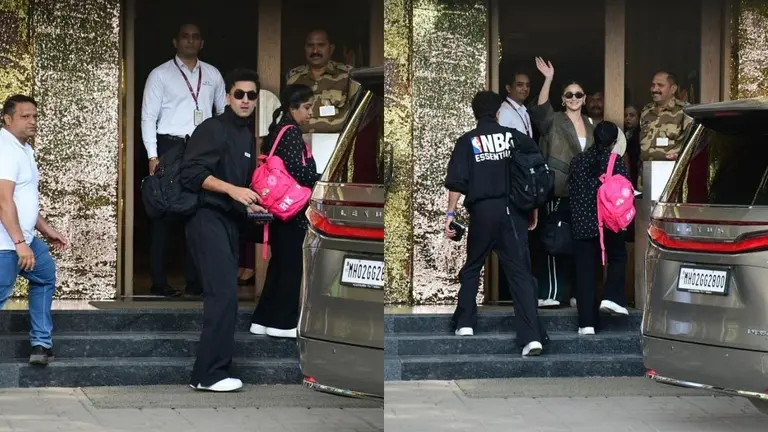 Ranbir-Alia: न्यू ईयर वेकेशन पर निकले रणबीर-आलिया, एयरपोर्ट पर बेटी राहा संग आए नजर, एक्ट्रेस ने ऐसे जीता दिल Ranbir Kapoor and Alia Bhatt snapped at the Mumbai airport.