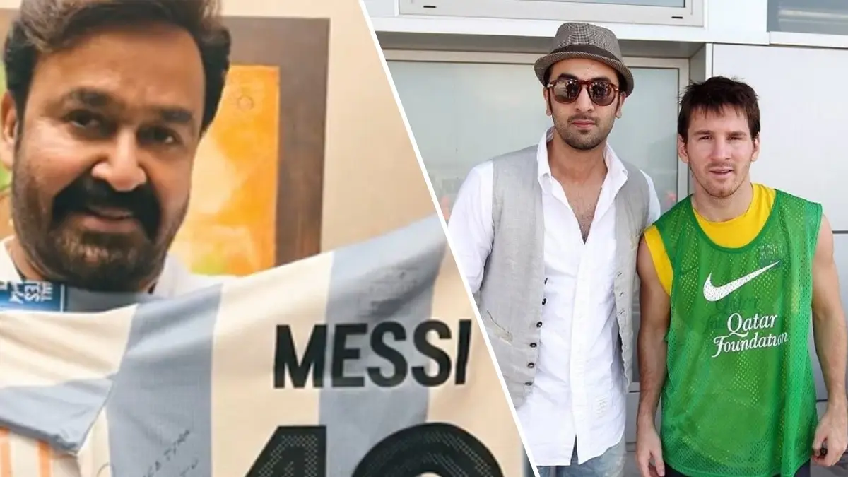 Ranbir Kapoor and Mohanlal's fan moments with Messi