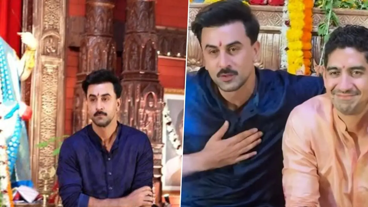 Ranbir Kapoor at Durga Pooja