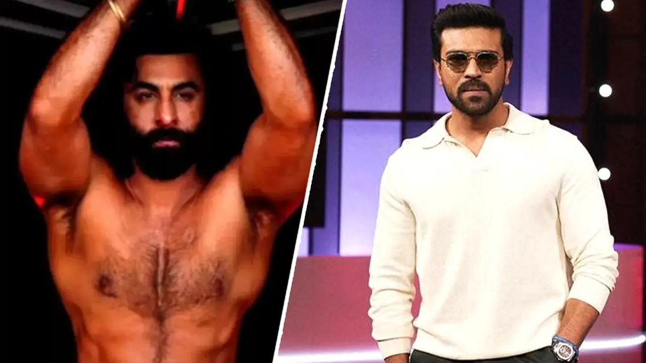 Photo: Ranbir Kapoor's Animal Look Inspires Ram Charan For Buchi Babu's RC16 Ranbir Kapoor's (L) transformation in Animal was much discussed