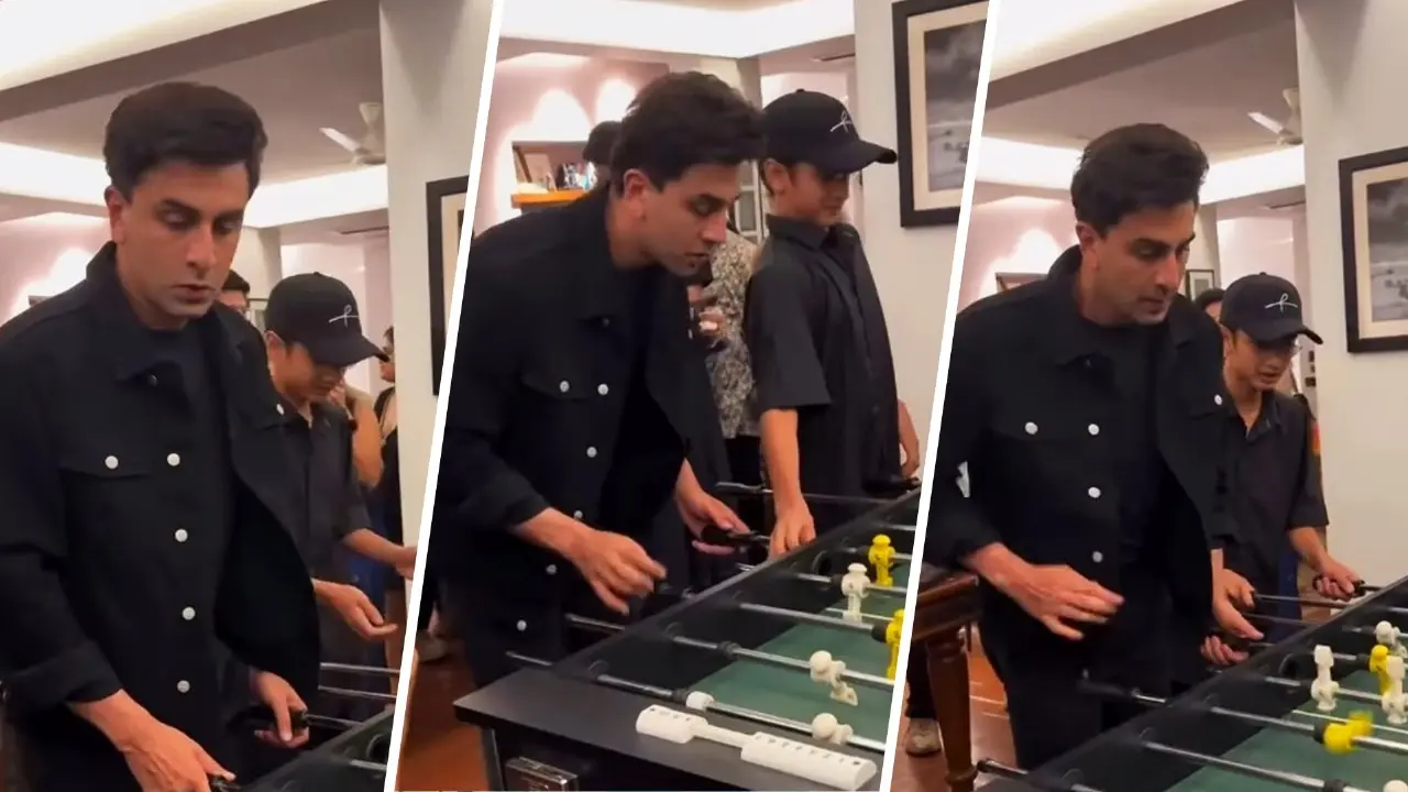 Ranbir Kapoor with Aamir Khan's son