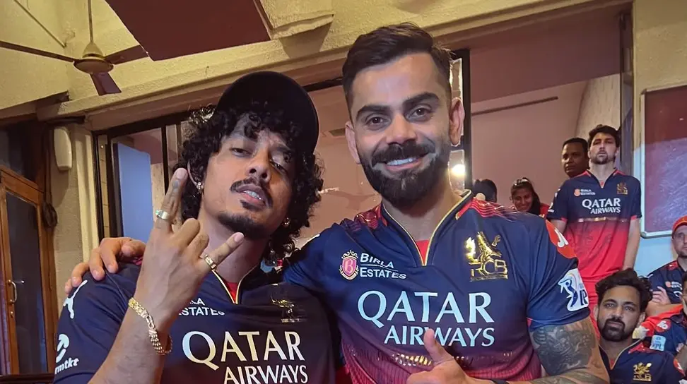 Big Dawgs Rapper Hanumankind Shares Fan Moment With Virat Kohli At RCB Unbox Event, Photo Goes Viral Rapper Hanumankind Shares Fan Moment With Virat Kohli, Pic Goes Viral