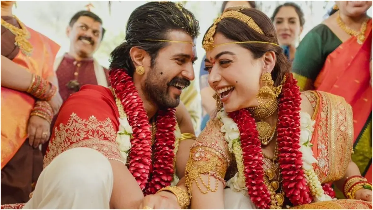 Rashmika Mandanna And Vijay Deverakonda's Wedding Looks Decoded, Newlyweds Stun In Anamika Khanna Ensembles Rashmika Mandanna and Vijay Deverakonda got married at a plush hotel in Udaipur