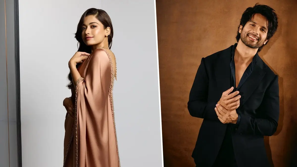 Rashmika Mandanna Turned Down Amit Sharma's Rom-Com Because Of Shahid Kapoor? Here's What We Know Rashmika Mandanna (L) and Shahid Kapoor (R)