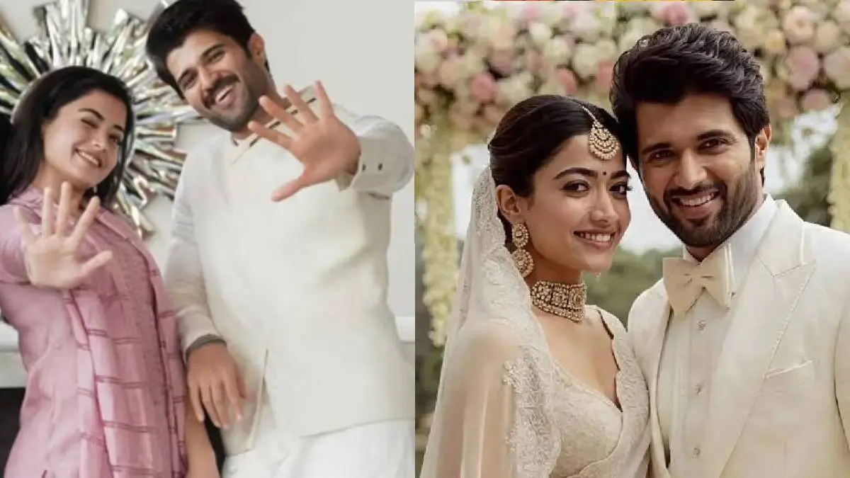 Rashmika-Vijay Engagement: सामने आईं रश्मिका मंदाना-विजय देवरकोंडा की सगाई की पहली तस्वीरें? मुस्कुराता दिखा कपल Rashmika Mandanna-Vijay Devarakonda Engagement