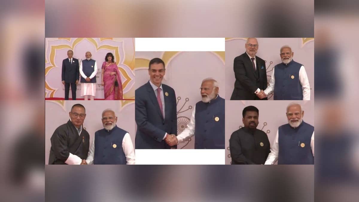 PM Modi Welcomes World Leaders at Bharat Mandapam During India AI Impact Summit 2026