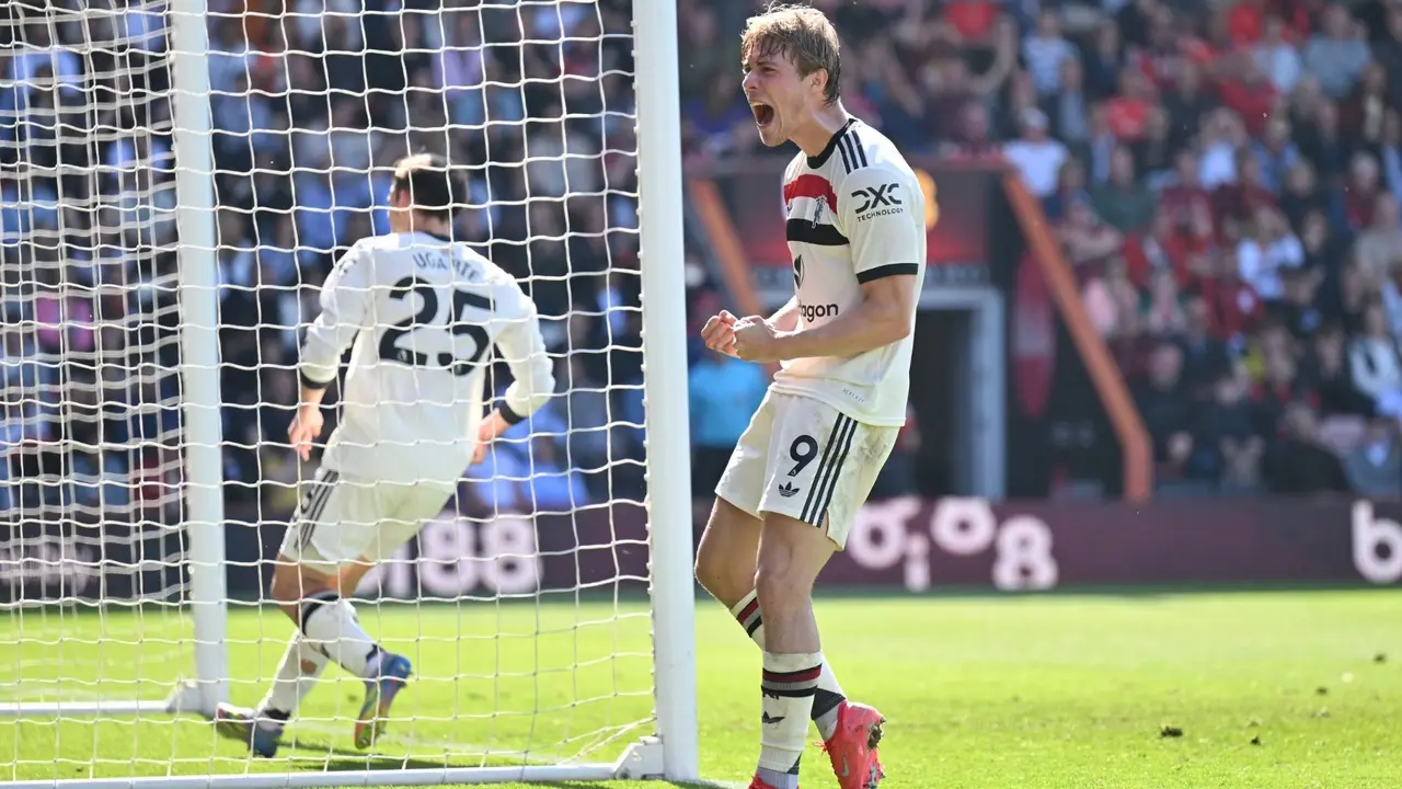 Premier League: Manchester United Rescue One Point Against Ten-man Bournemouth, Remain 14th in The Table Rasmus Hojlund