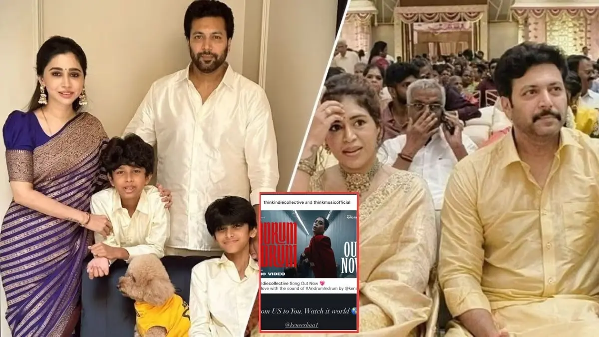 Ravi Mohan Gives Shoutout To Girlfriend Keneeshaa Francis A Day After Estranged Wife Pens An Emotional Note For Her Father Thanking Him For Raising Her Sons Ravi Mohan and Aarti Ravi's divorce
