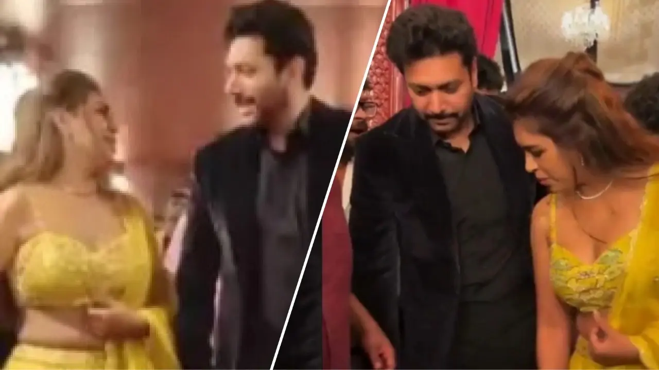 Ravi Mohan-Kenishaa Francis Receive Massive Backlash For Brazen Public Appearance After Aarti Alleges Abandonment, Financial Crisis Ravi Mohan with his girlfriend at wedding reception